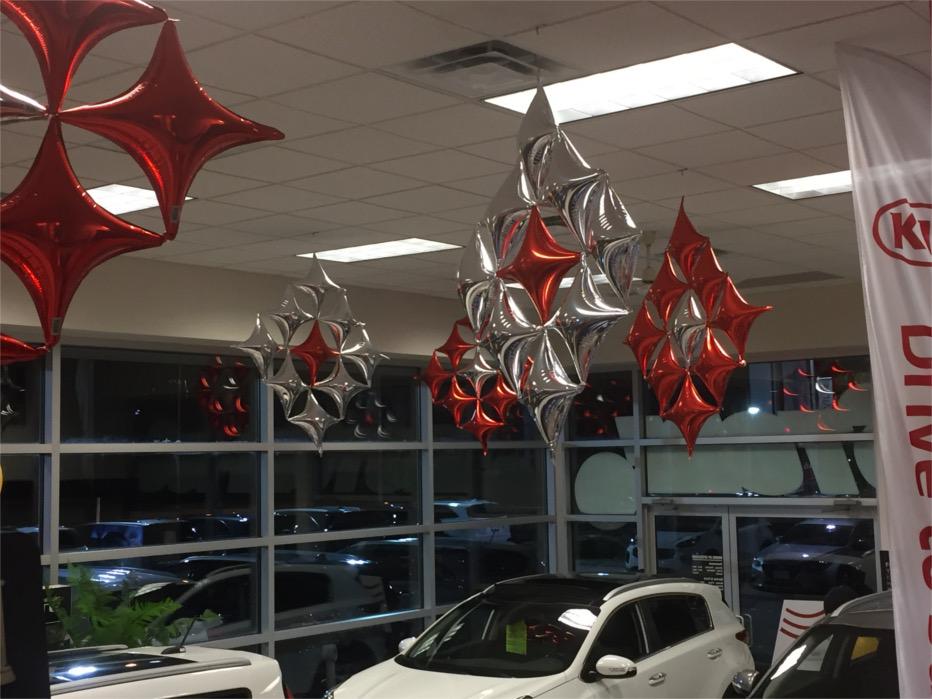 Balloon decor for Kia Car Showroom